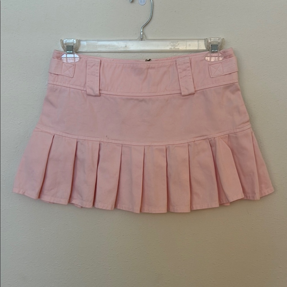 Juicy Couture Y2K Vintage Pink Pleated Mini Skirt SizeM